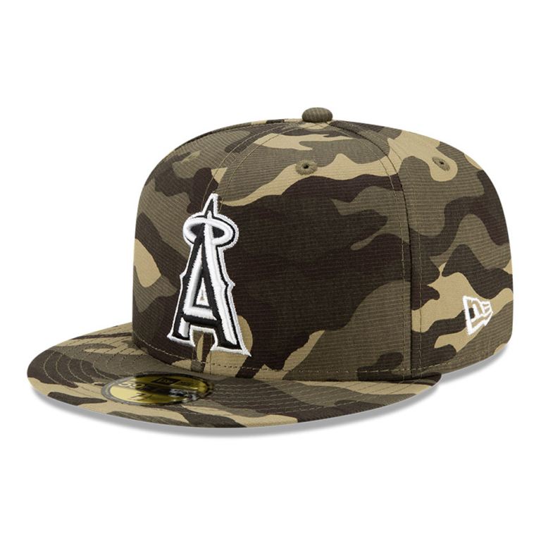 Gorras New Era Mlb Camuflados - LA Angels MLB Armed Forces 59FIFTY 93621AZBT